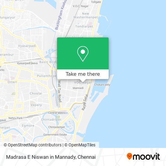 Madrasa E Niswan in Mannady map