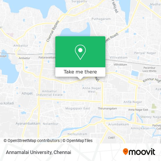 Annamalai University map