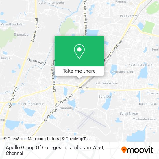 Apollo Group Of Colleges in Tambaram West map