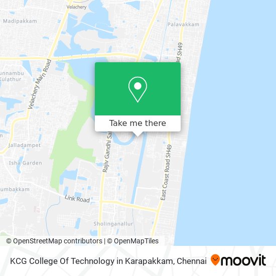 KCG College Of Technology in Karapakkam map