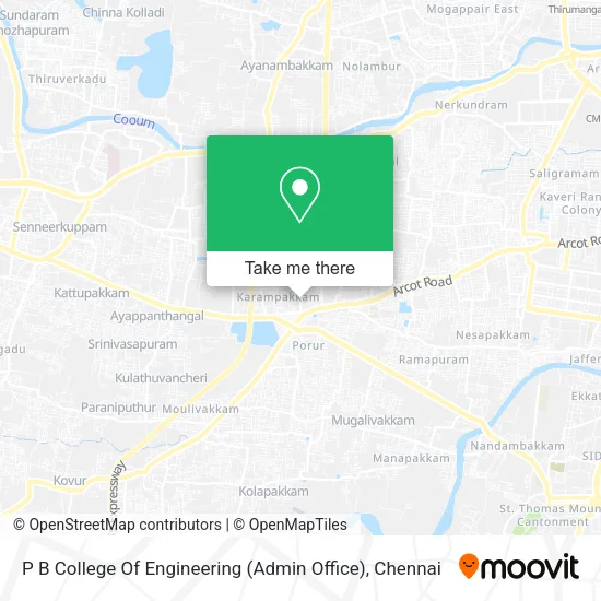 P B College Of Engineering (Admin Office) map