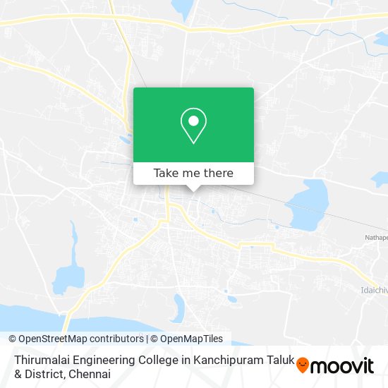 Thirumalai Engineering College in Kanchipuram Taluk & District map