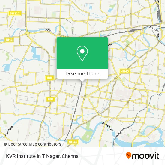KVR Institute in T Nagar map