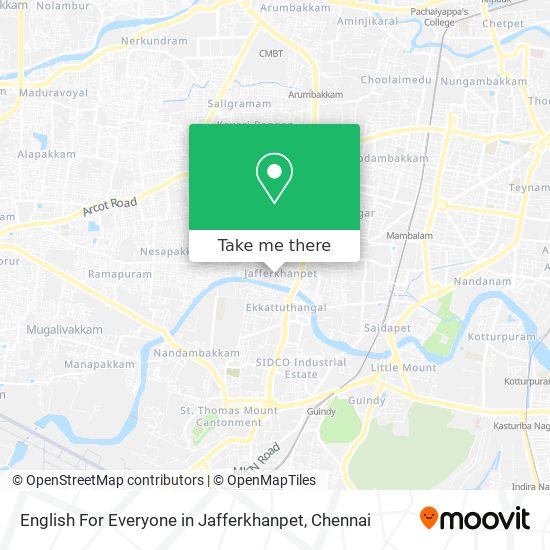 How To Get To English For Everyone In Jafferkhanpet Chennai No 9 Periyar Street Behind Kasi Theatre Thirunag In Mambalam Gundy By Bus Train Or Metro