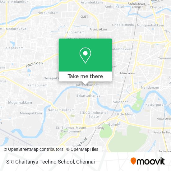 SRI Chaitanya Techno School map