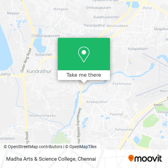 Madha Arts & Science College map