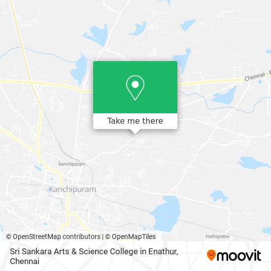 Sri Sankara Arts & Science College in Enathur map