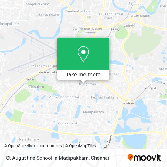 St Augustine School in Madipakkam map