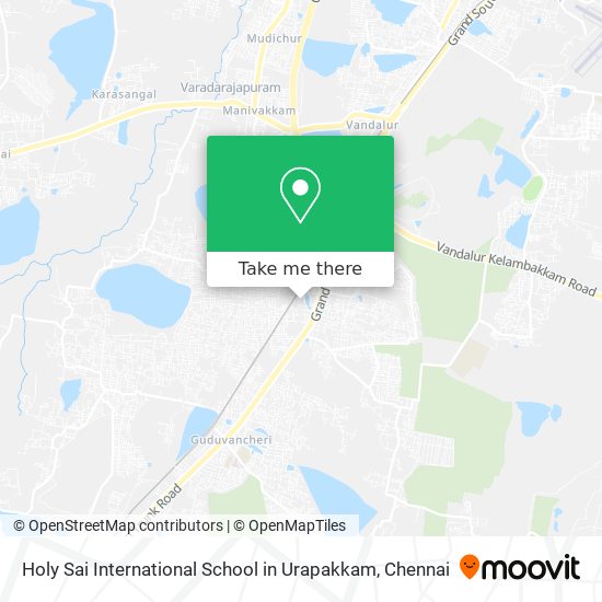 Holy Sai International School in Urapakkam map