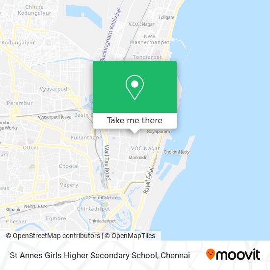 St Annes Girls Higher Secondary School map