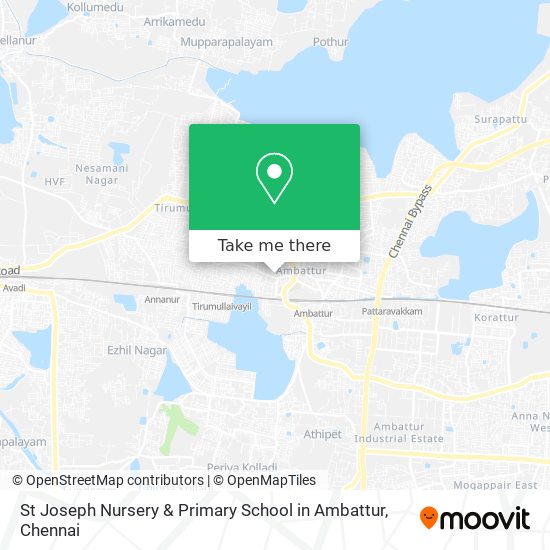 St Joseph Nursery & Primary School in Ambattur map