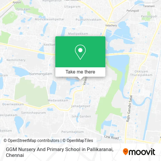 GGM Nursery And Primary School in Pallikaranai map