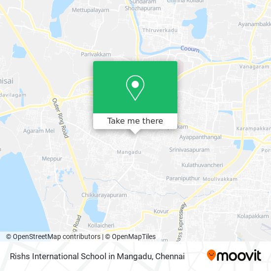 Rishs International School in Mangadu map