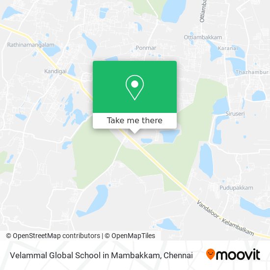 Velammal Global School in Mambakkam map