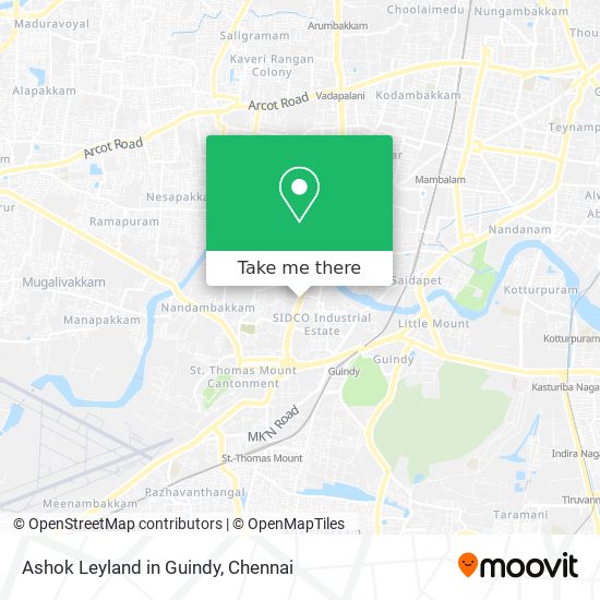 Ashok Leyland in Guindy map
