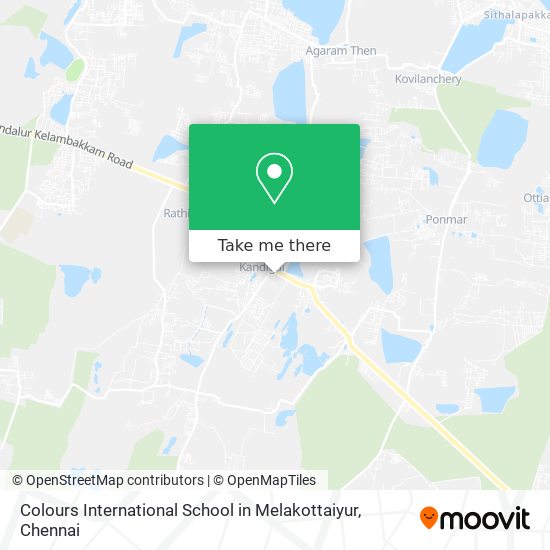 Colours International School in Melakottaiyur map