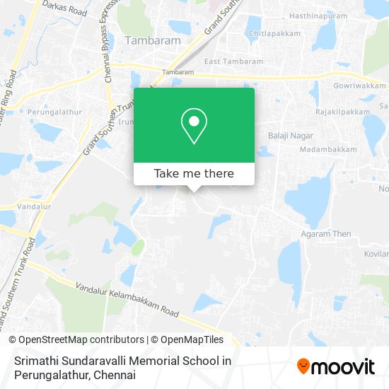 Srimathi Sundaravalli Memorial School in Perungalathur map