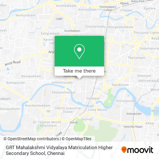 GRT Mahalakshmi Vidyalaya Matriculation Higher Secondary School map