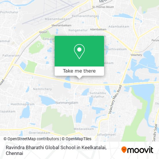 Ravindra Bharathi Global School in Keelkatalai map
