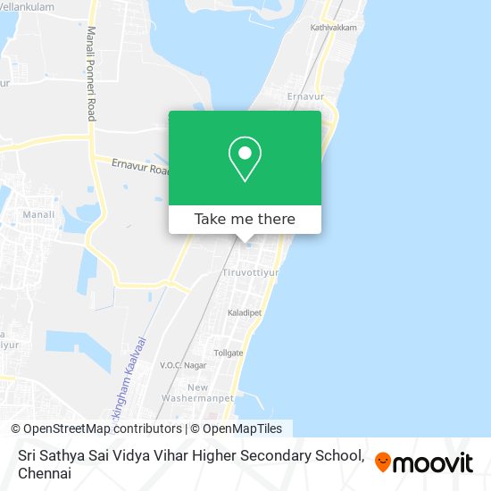 Sri Sathya Sai Vidya Vihar Higher Secondary School map