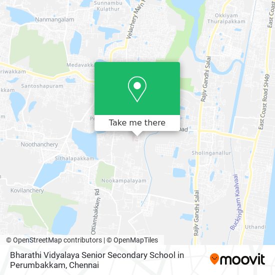 Bharathi Vidyalaya Senior Secondary School in Perumbakkam map