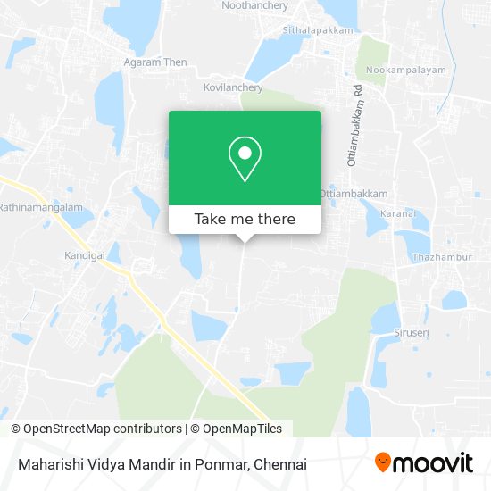 Maharishi Vidya Mandir in Ponmar map