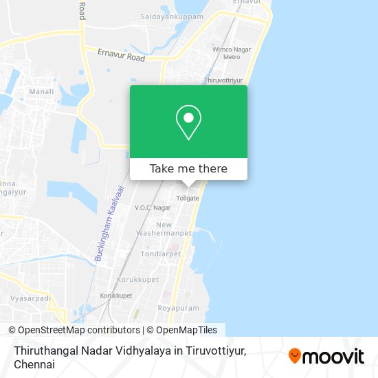 Thiruthangal Nadar Vidhyalaya in Tiruvottiyur map