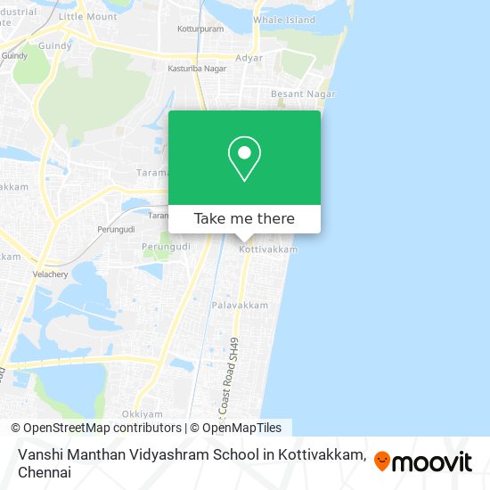 Vanshi Manthan Vidyashram School in Kottivakkam map