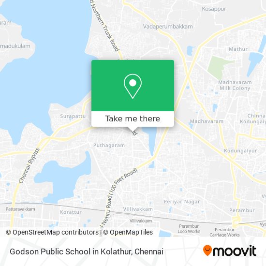 Godson Public School in Kolathur map