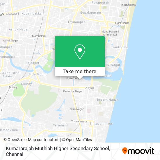 Kumararajah Muthiah Higher Secondary School map