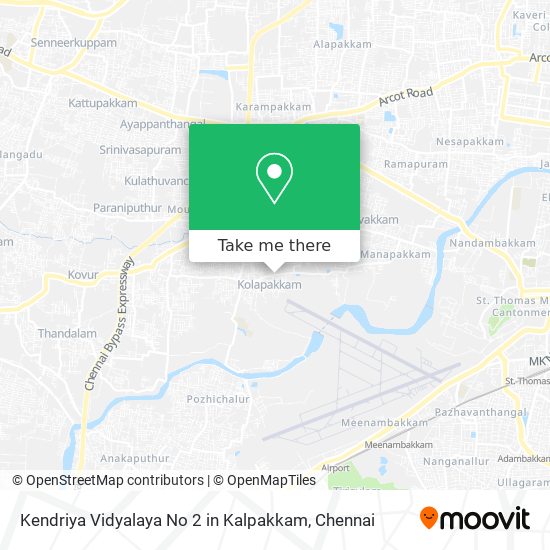 Kendriya Vidyalaya No 2 in Kalpakkam map