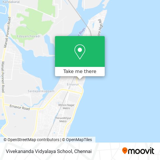 Vivekananda Vidyalaya School map