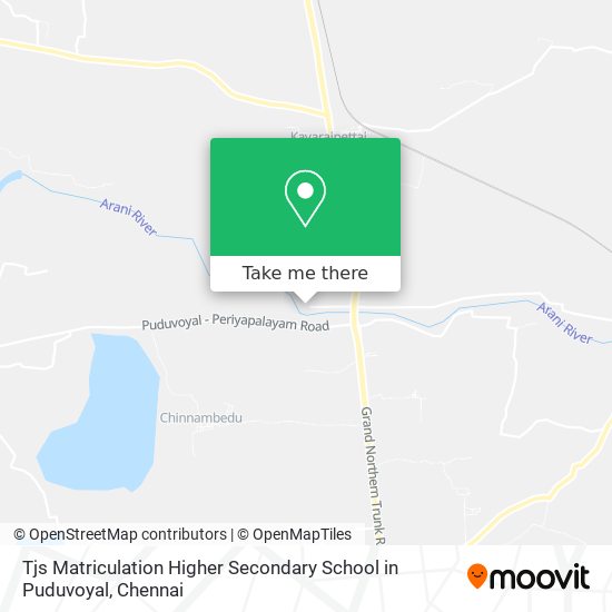 Tjs Matriculation Higher Secondary School in Puduvoyal map