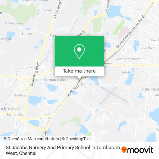 St Jacobs Nursery And Primary School in Tambaram West map