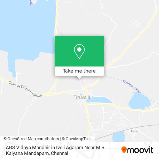 ABS Vidhya Mandhir in Iveli Agaram Near M R Kalyana Mandapam map