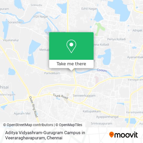 Aditya Vidyashram-Gurugram Campus in Veeraraghavapuram map