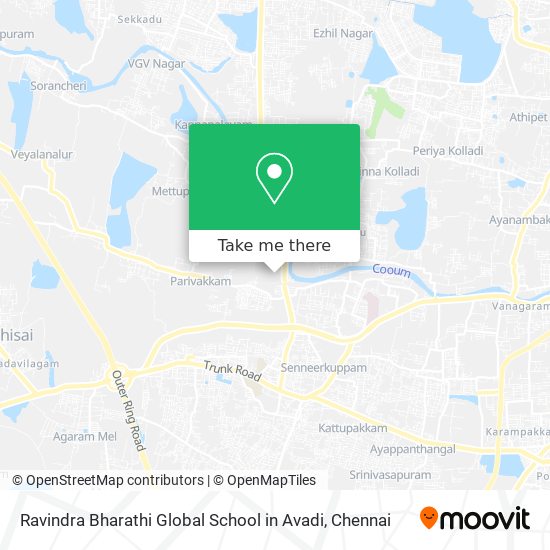 Ravindra Bharathi Global School in Avadi map