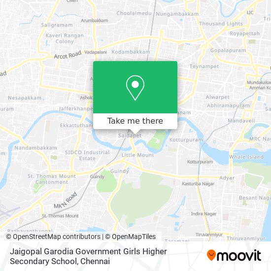 Jaigopal Garodia Government Girls Higher Secondary School map