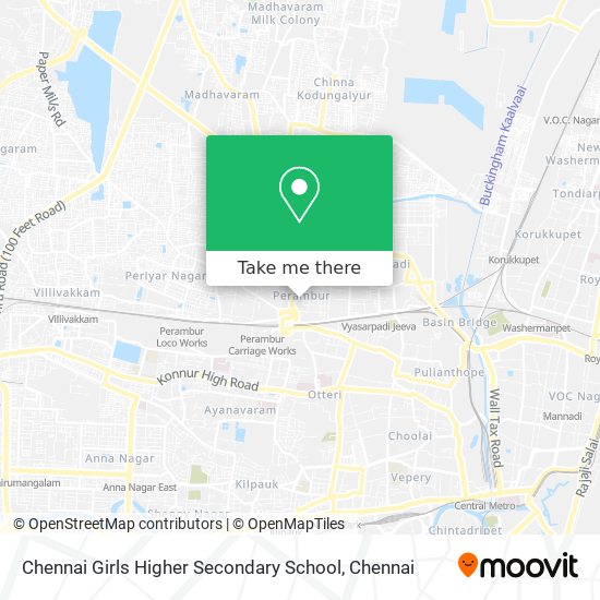 Chennai Girls Higher Secondary School map