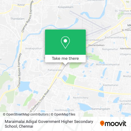 Maraimalai Adigal Government Higher Secondary School map
