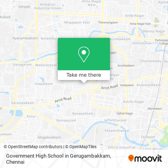 Government High School in Gerugambakkam map