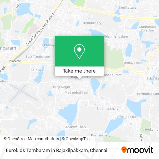 Eurokids Tambaram in Rajakilpakkam map