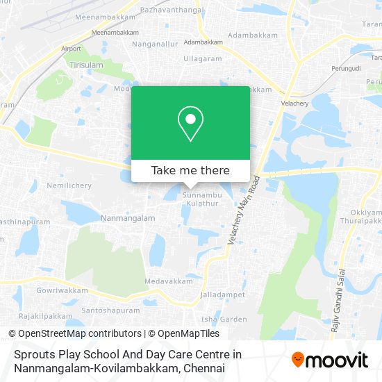Sprouts Play School And Day Care Centre in Nanmangalam-Kovilambakkam map