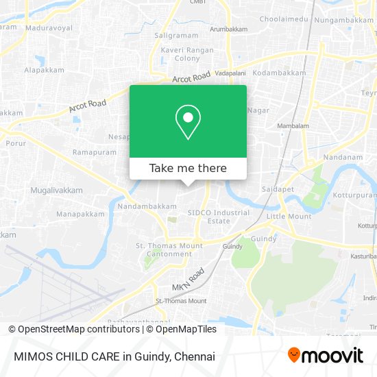 MIMOS CHILD CARE in Guindy map