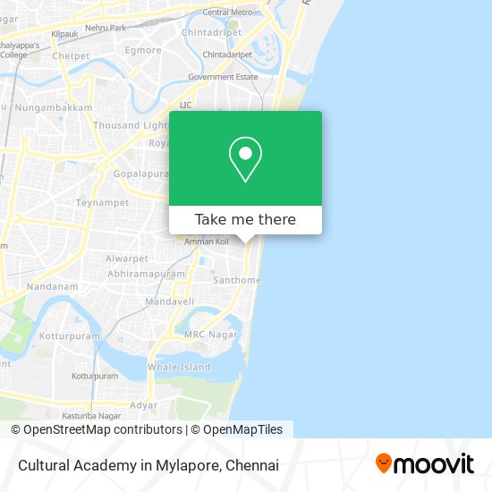 Cultural Academy in Mylapore map