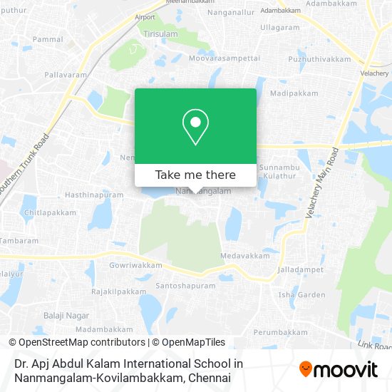Dr. Apj Abdul Kalam International School in Nanmangalam-Kovilambakkam map