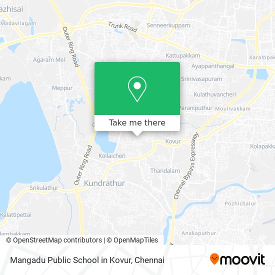 Mangadu Public School in Kovur map