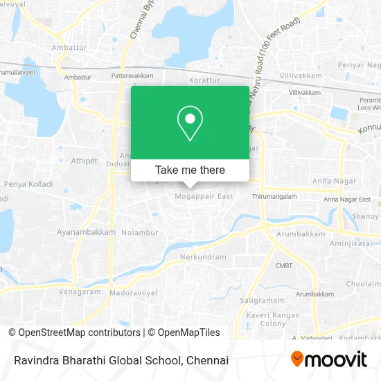 Ravindra Bharathi Global School map