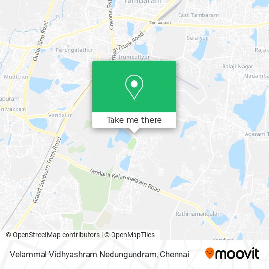 Velammal Vidhyashram Nedungundram map