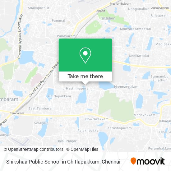 Shikshaa Public School in Chitlapakkam map